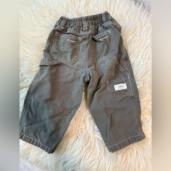 Vtg Baby GAP xl 18-24 months vintage workwear pants green grey - Picture 1 of 7